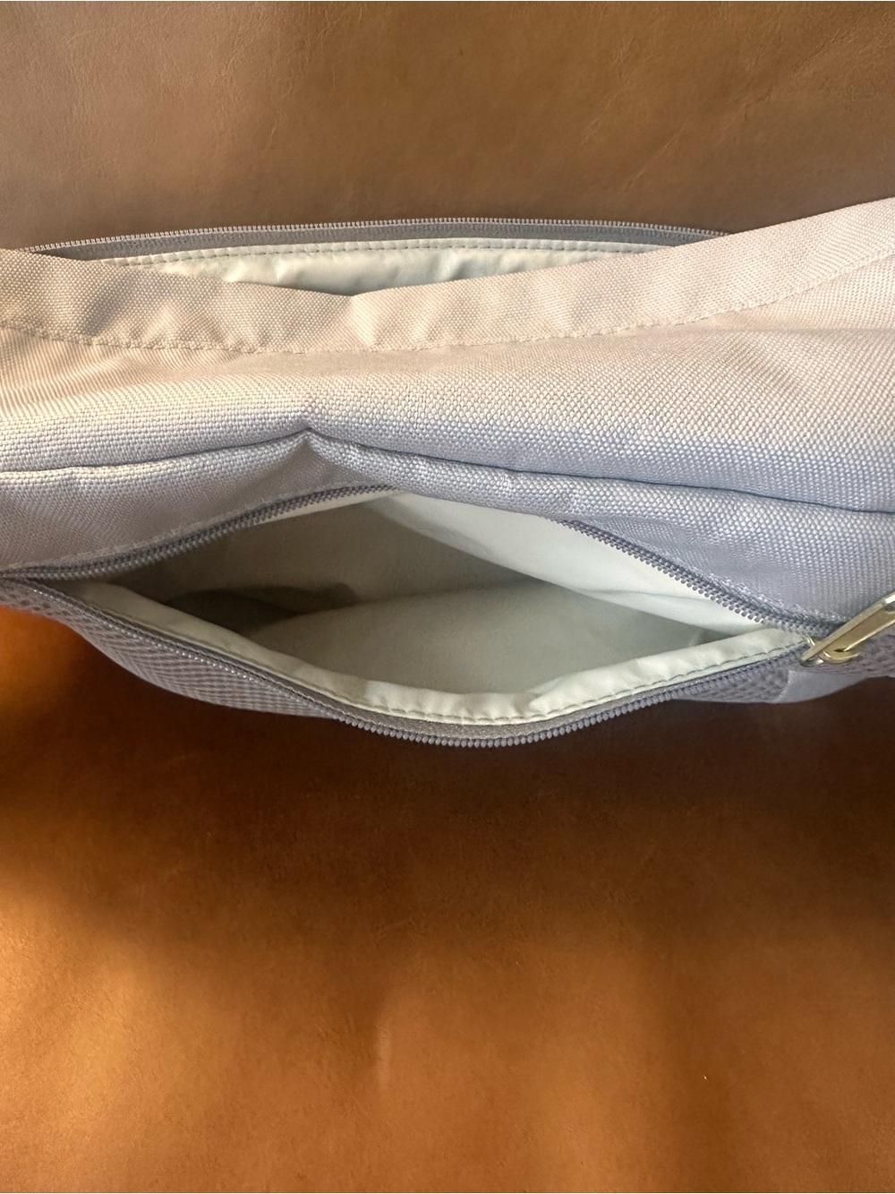 Canvelle Crossbody Fanny Pack Grey Oversized + Jacquard Strap - Picture 14 of 14